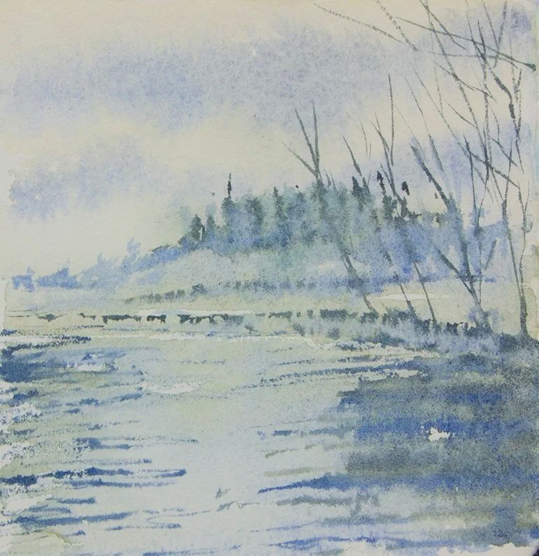 Winter Light River Avon