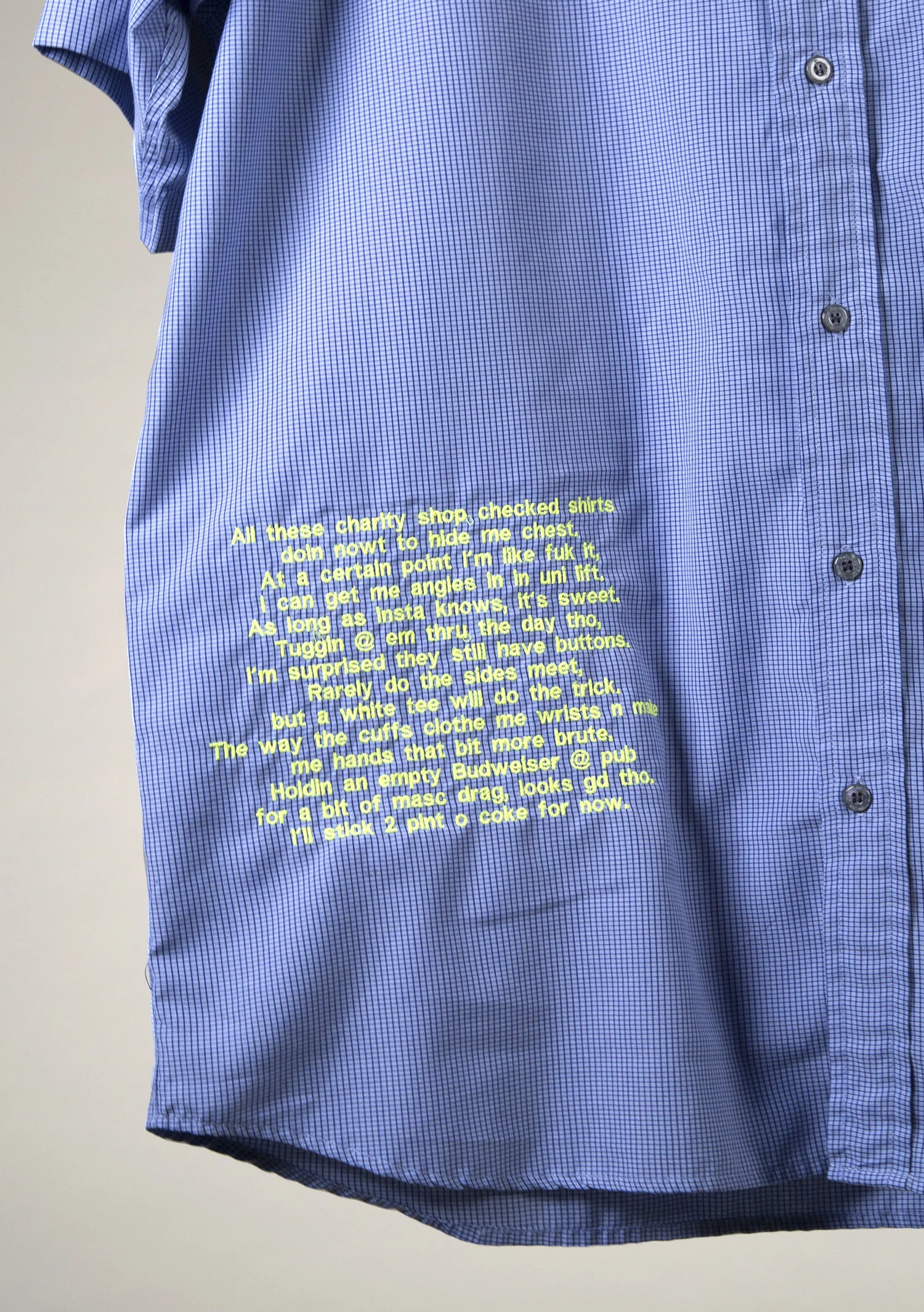 Charity Shop Checked Shirt Details - (2017)