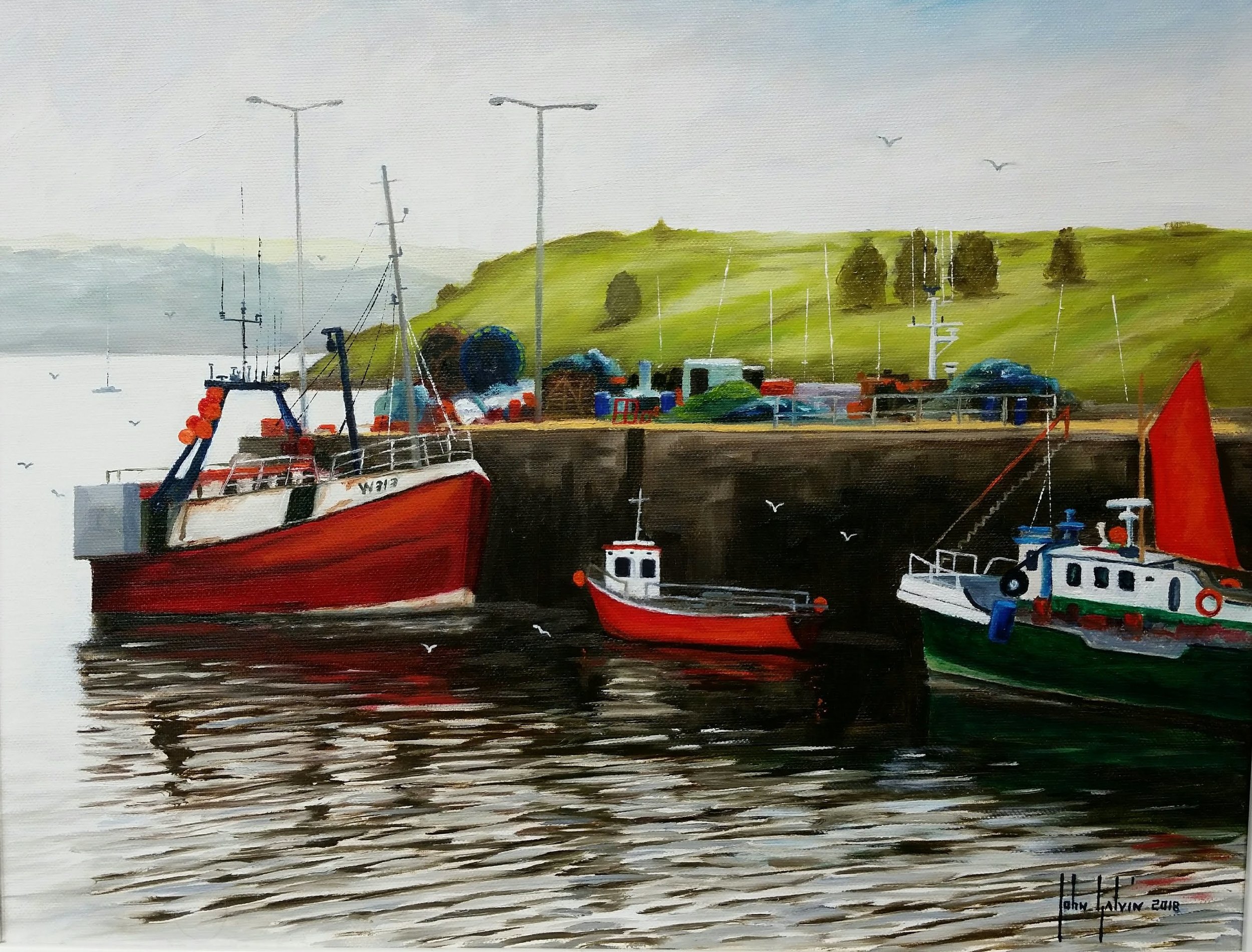 Kinsale Pier - Original Art By John Galvin
