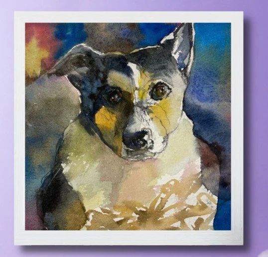 bea the wonderf dog against purple.jpeg