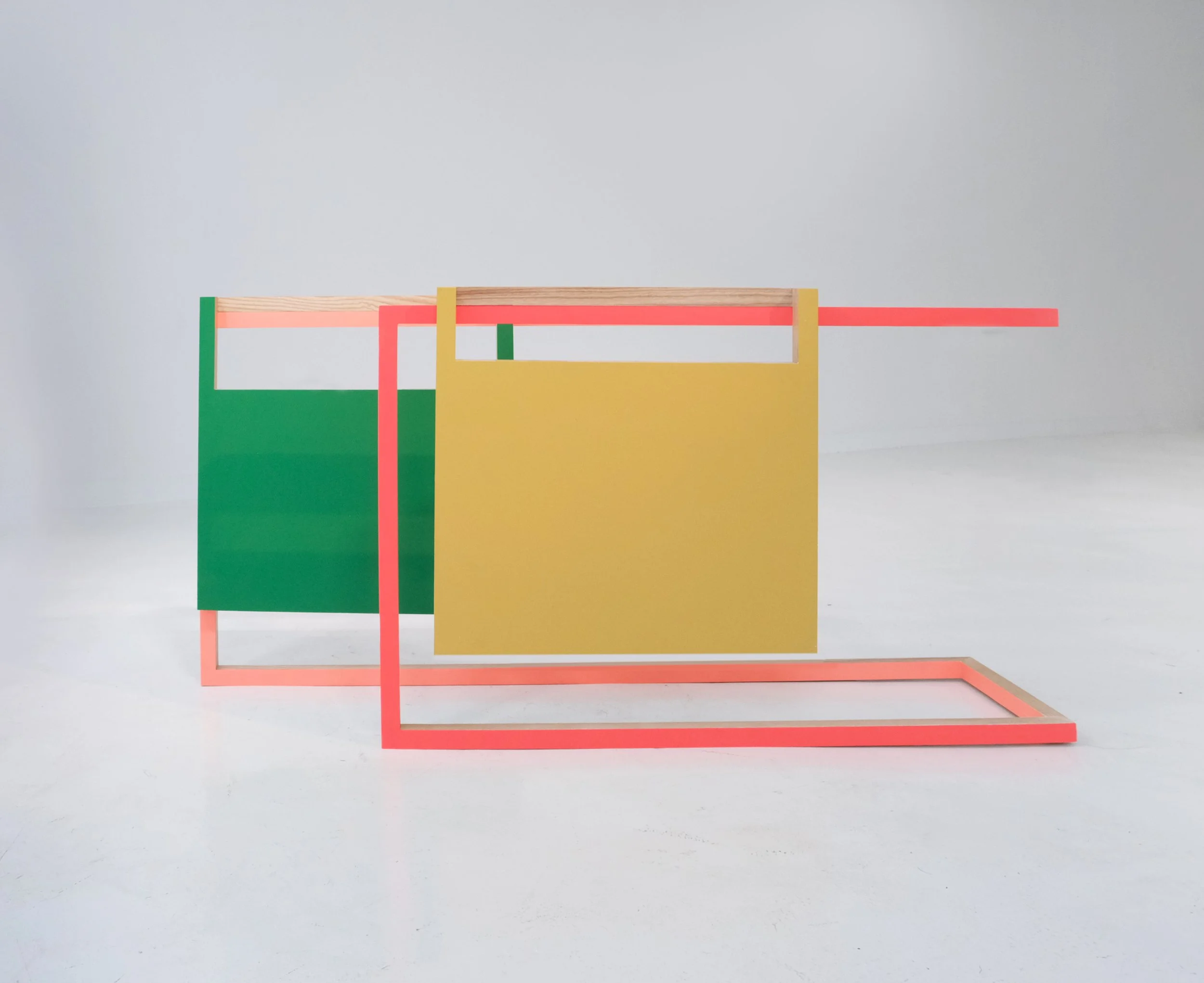   Valet-stand Paintings    2021, Acrylic on ash, set of three: largest 120 x 60 x 30 cm  Photos by  Jekaterina Antipova  