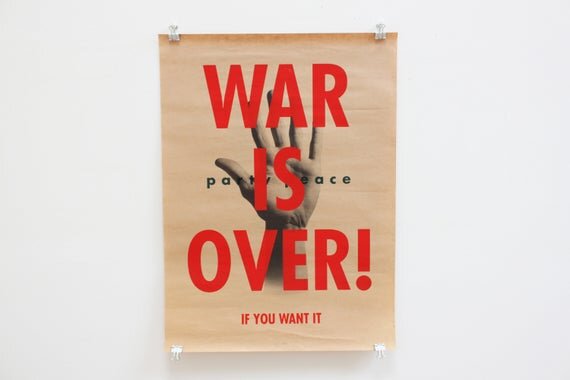 Rex Ray Antiwar Poster War is Over Variation 2