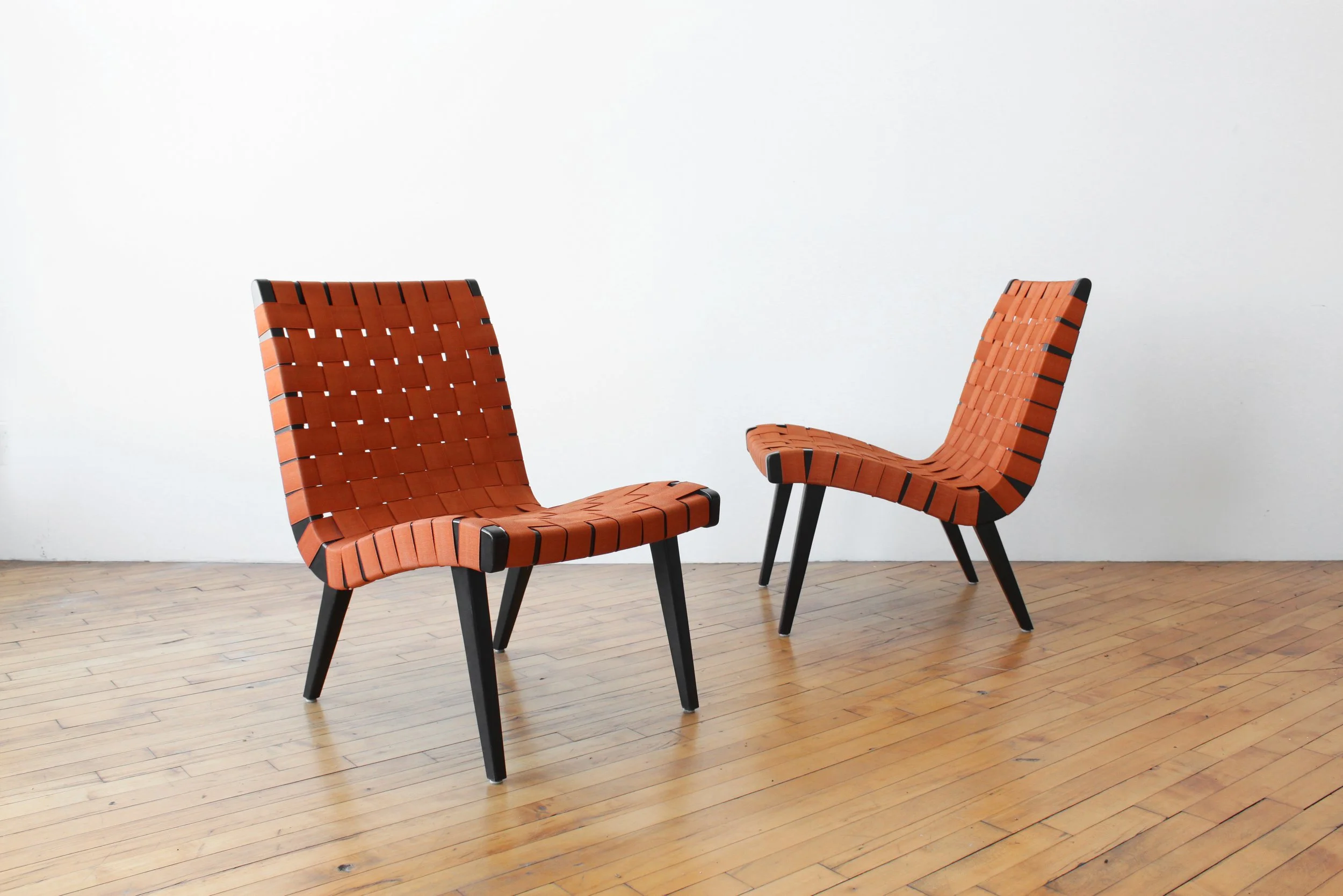 Jens Risom Knoll Lounge Chairs- A Pair