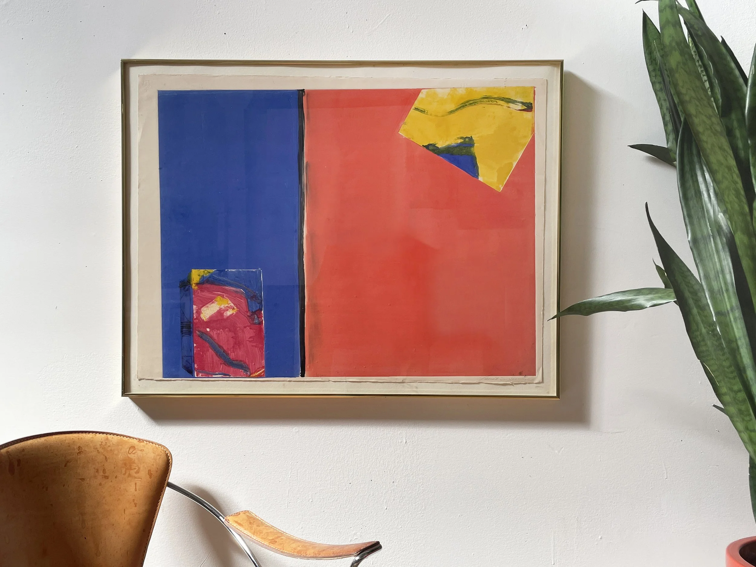 "Color Geometric #3" Janet Grodin Monoprint- After Richard Diebenkorn