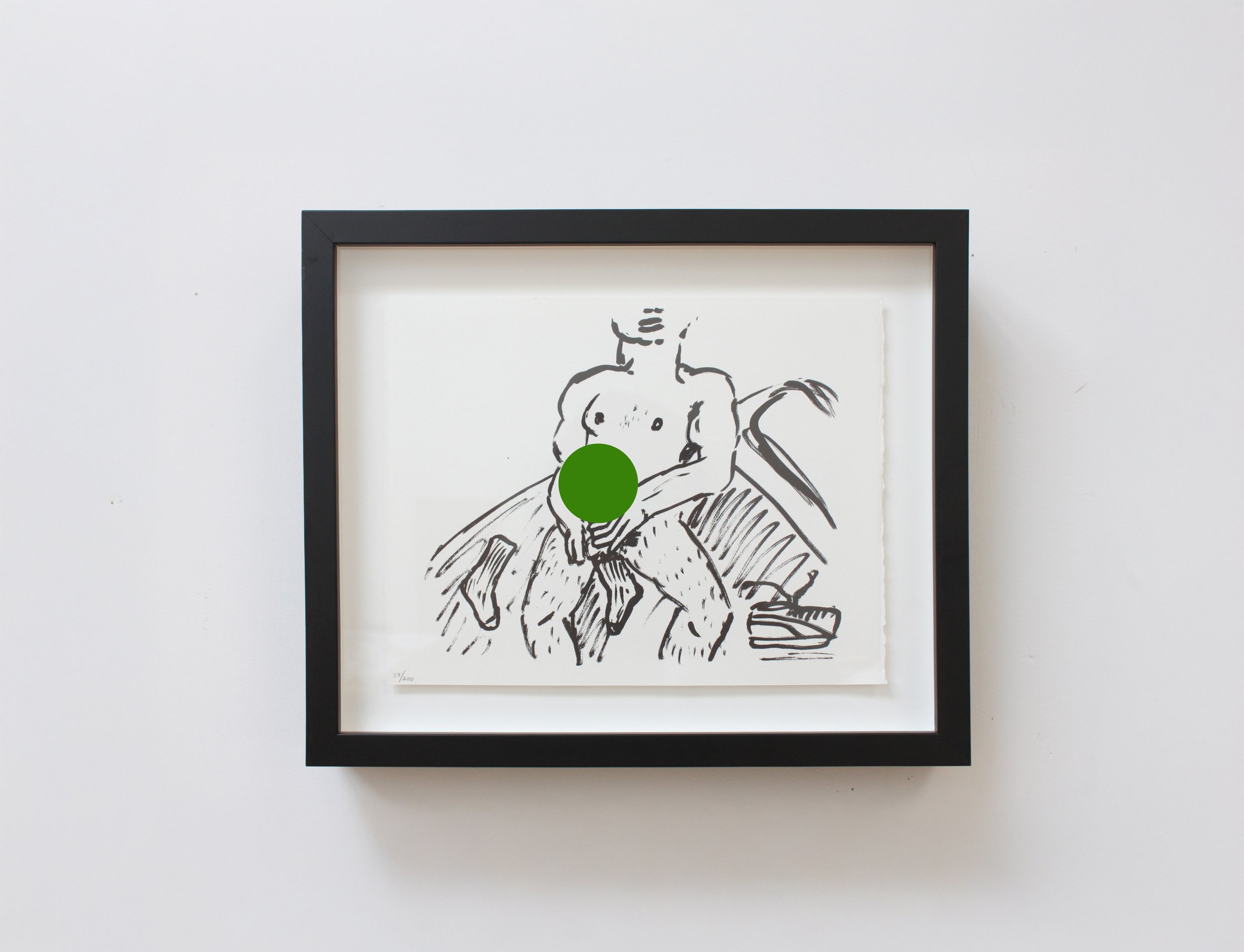 Keith Haring "Fault Lines" Collotype 1986- Socks