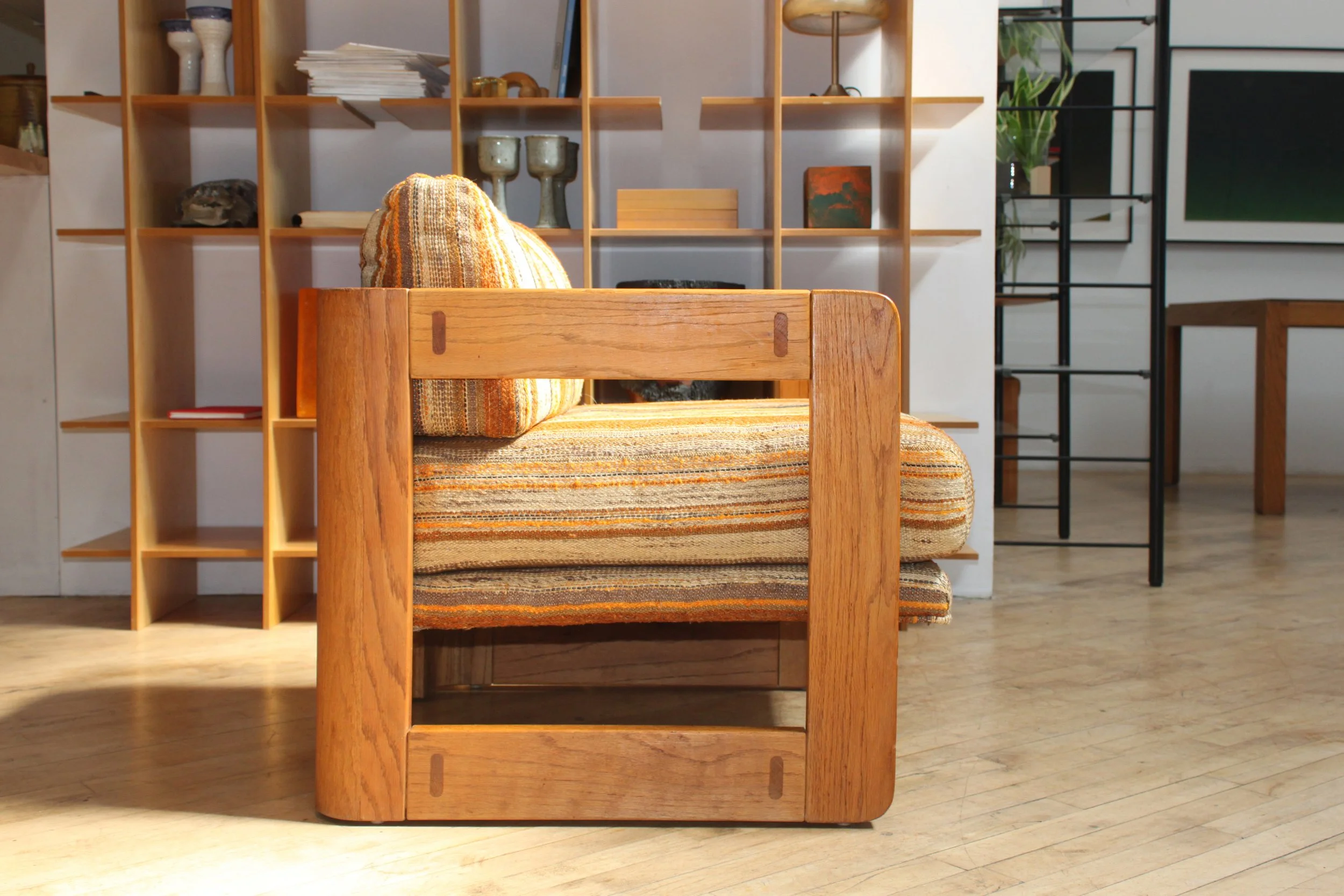 Vintage 70s Oak Club Chair