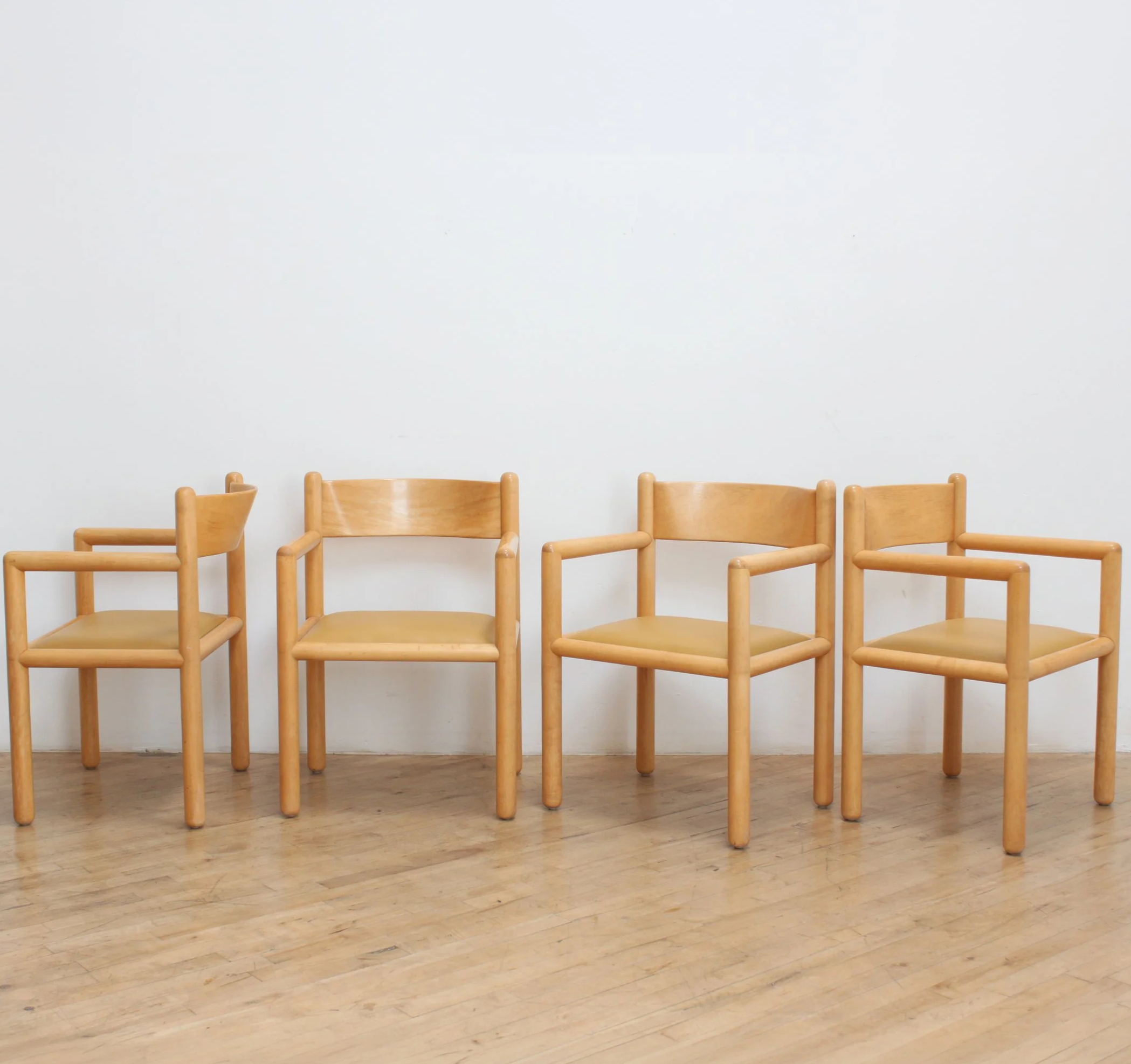 Set of 4 Acorn Chairs by Lella and Massimo Vignelli for Sunar, 1970's
