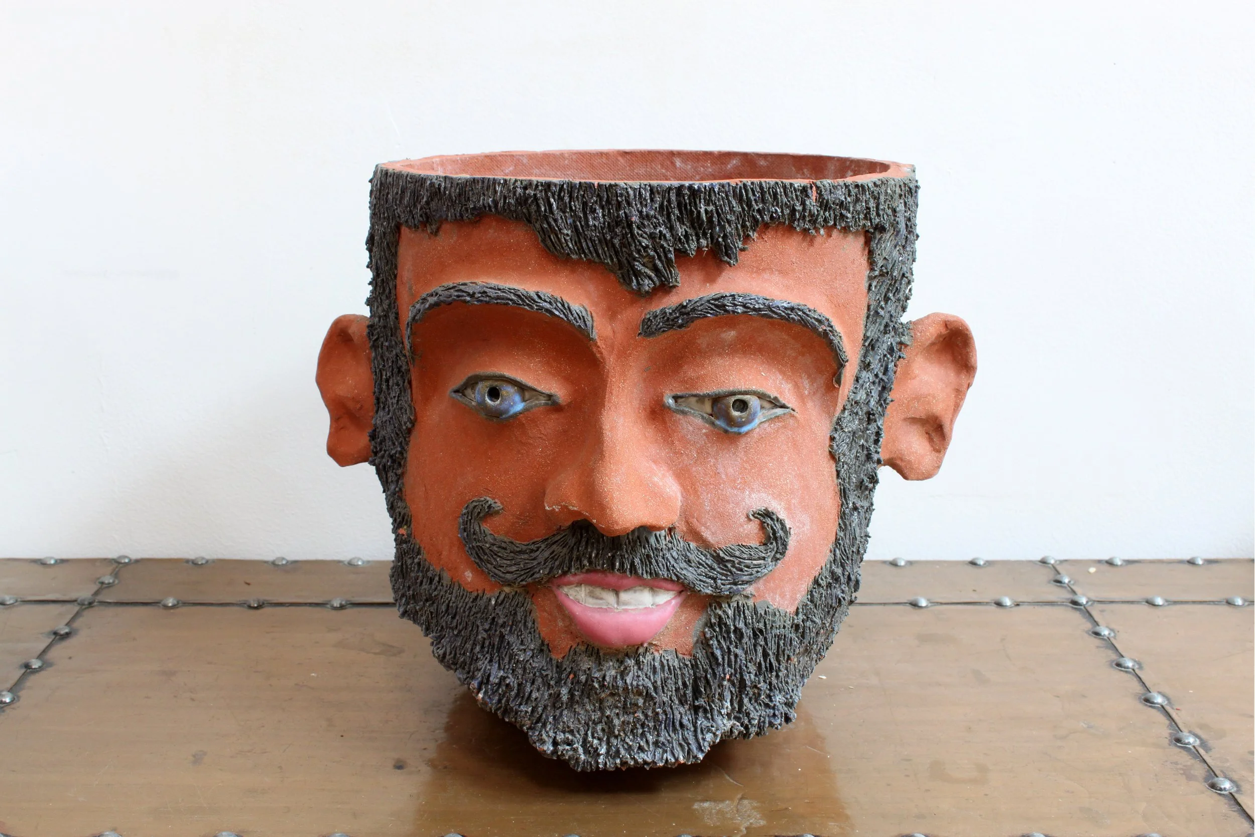 Vintage California Funk Studio Pottery Planter- After Robert Arneson