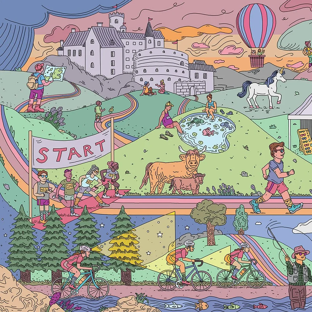 Outdoor Brands Illustration