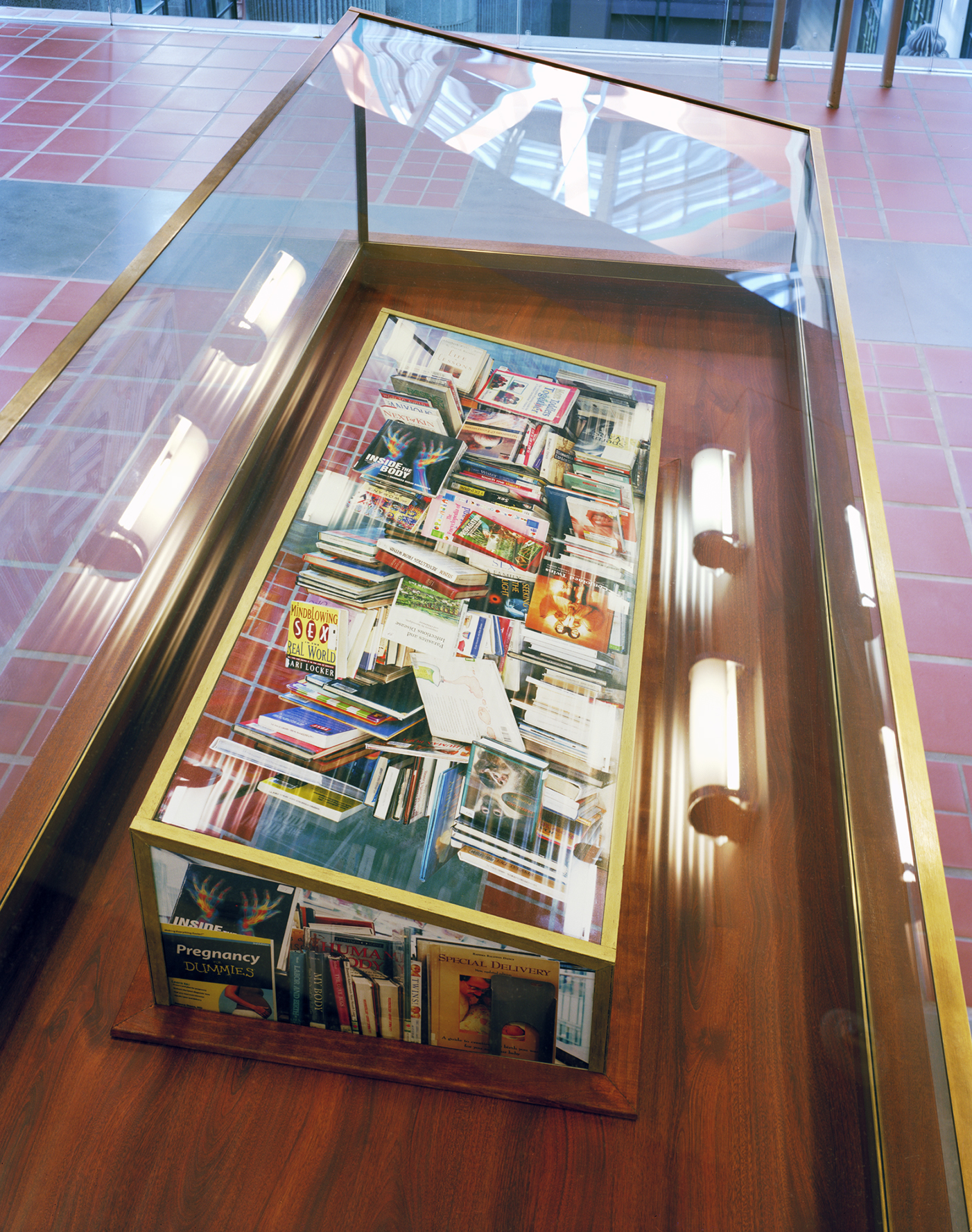 Paper Surrogate, Public Project , Los Angeles Central Library (Top View), 2010 Wood, acrylic paint, and photographs ————