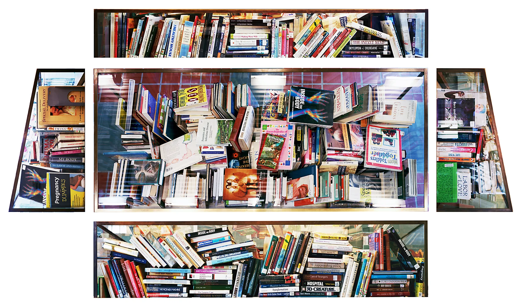 Paper Surrogate, Public Project , Los Angeles Central Library (Template), 2010 Wood, acrylic paint, and photographs ————
