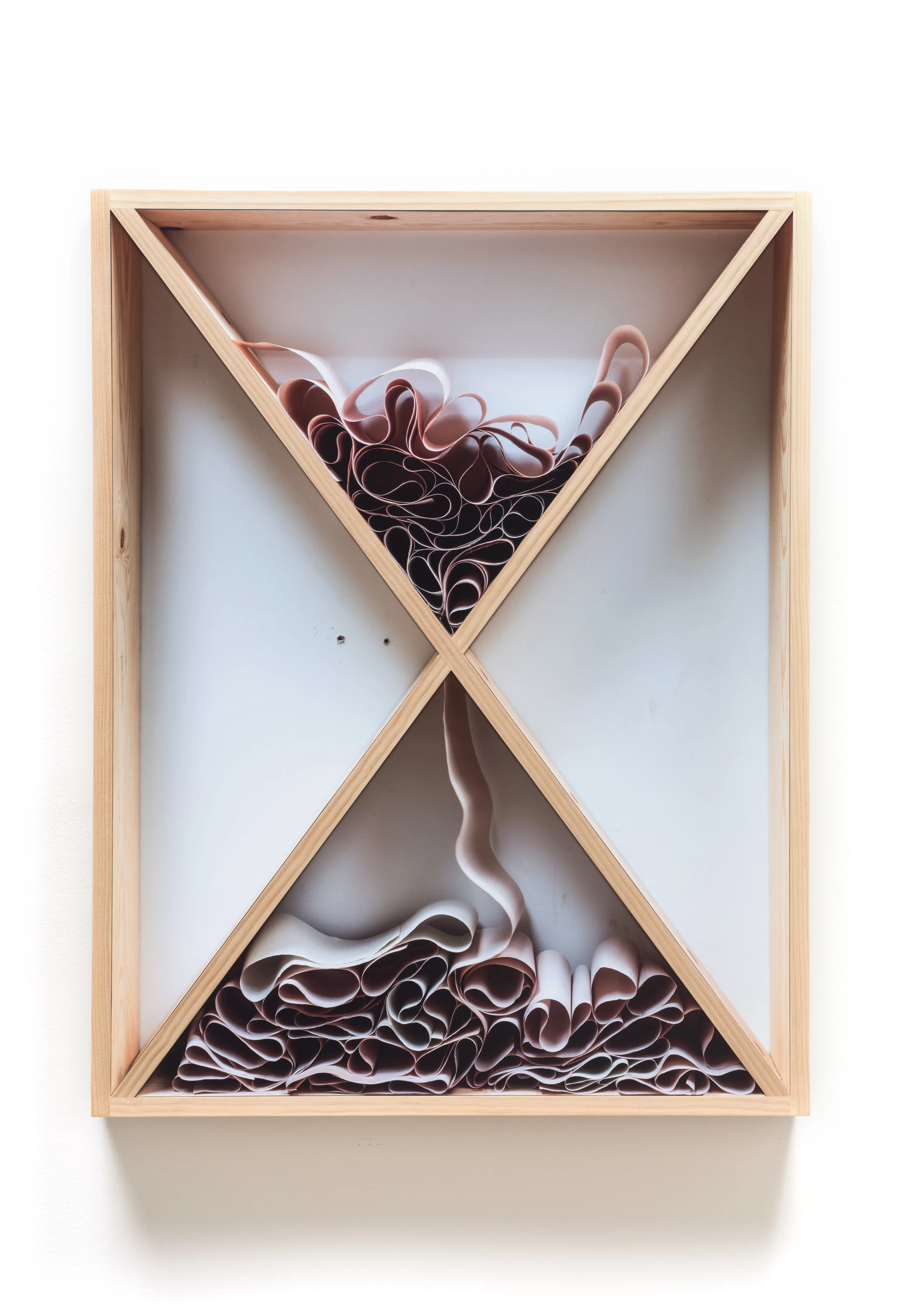 Downtime , 2017 Archival pigment prints and wood 36 x 28 x 3 1/2 inches ————
