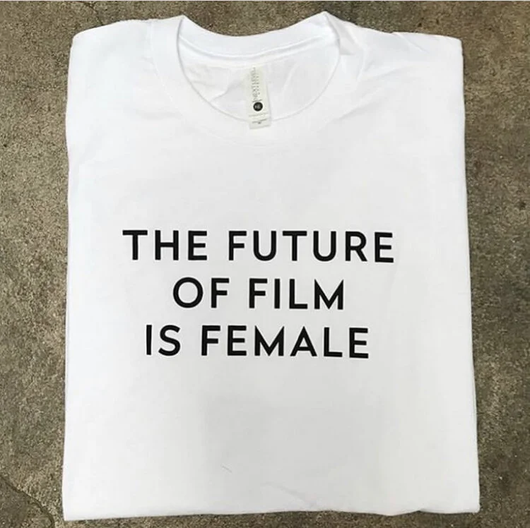The Future of Film is Female Shirt in White