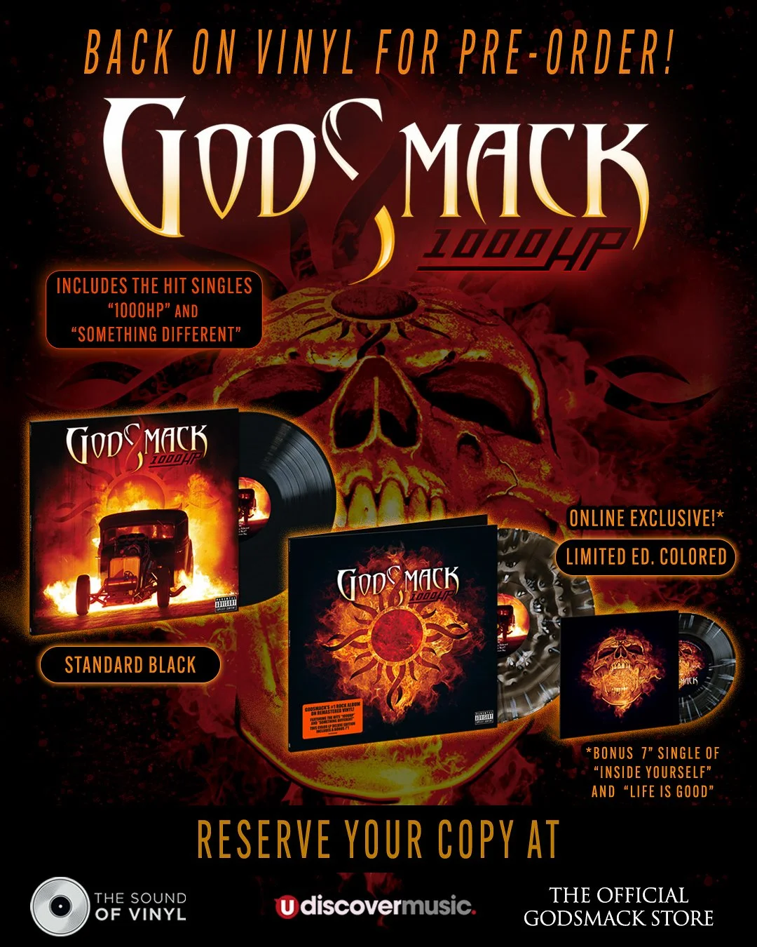 1000HP Back on Vinyl for Pre-Order! — Godsmack