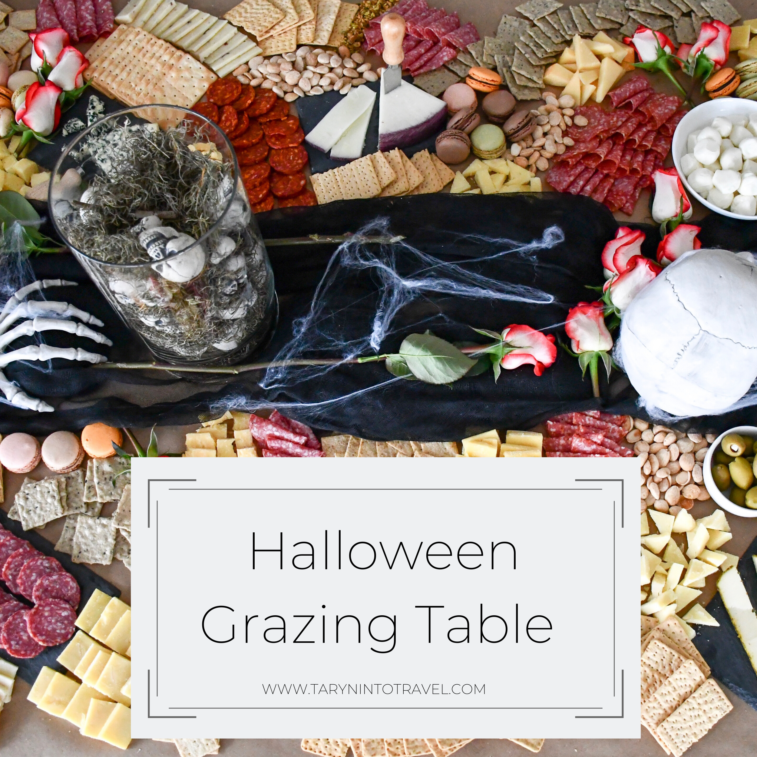 www.tarynintotravel.com | Halloween Grazing Table | #grazingtable #halloweentablescape #halloweenfood 2