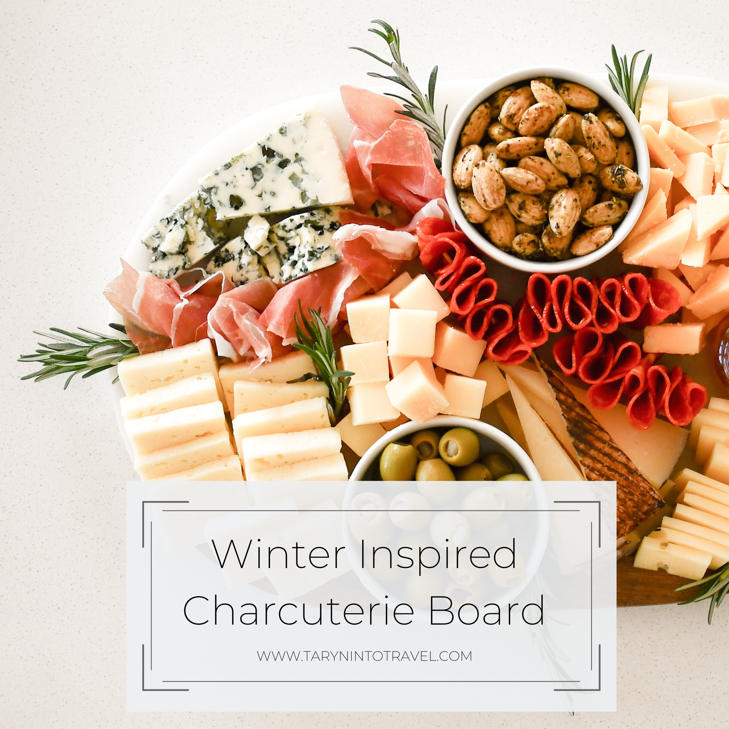 Winter Inspired Charcuterie Board