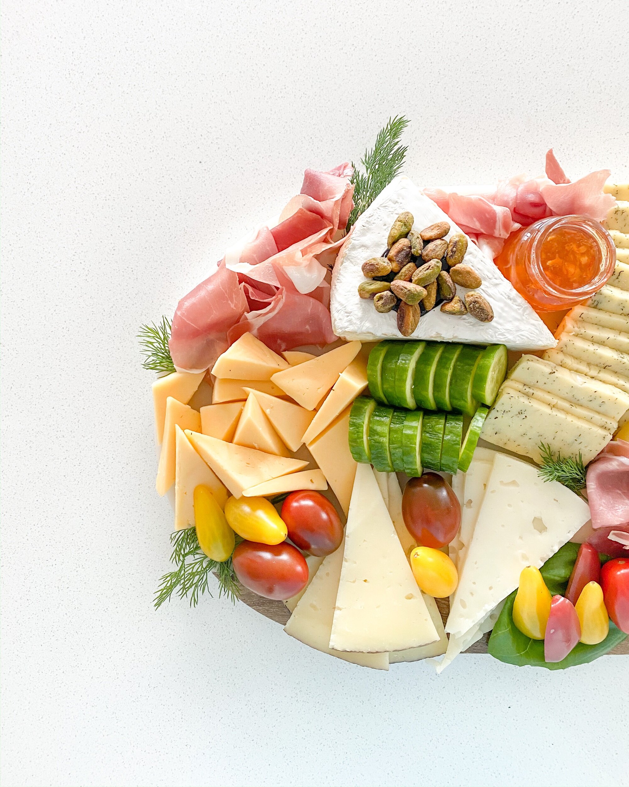 Www.tarynintotravel.com Spring Inspired Charcuterie Board Cheese board Fresh Veggies Easter Springtime Entertaining 