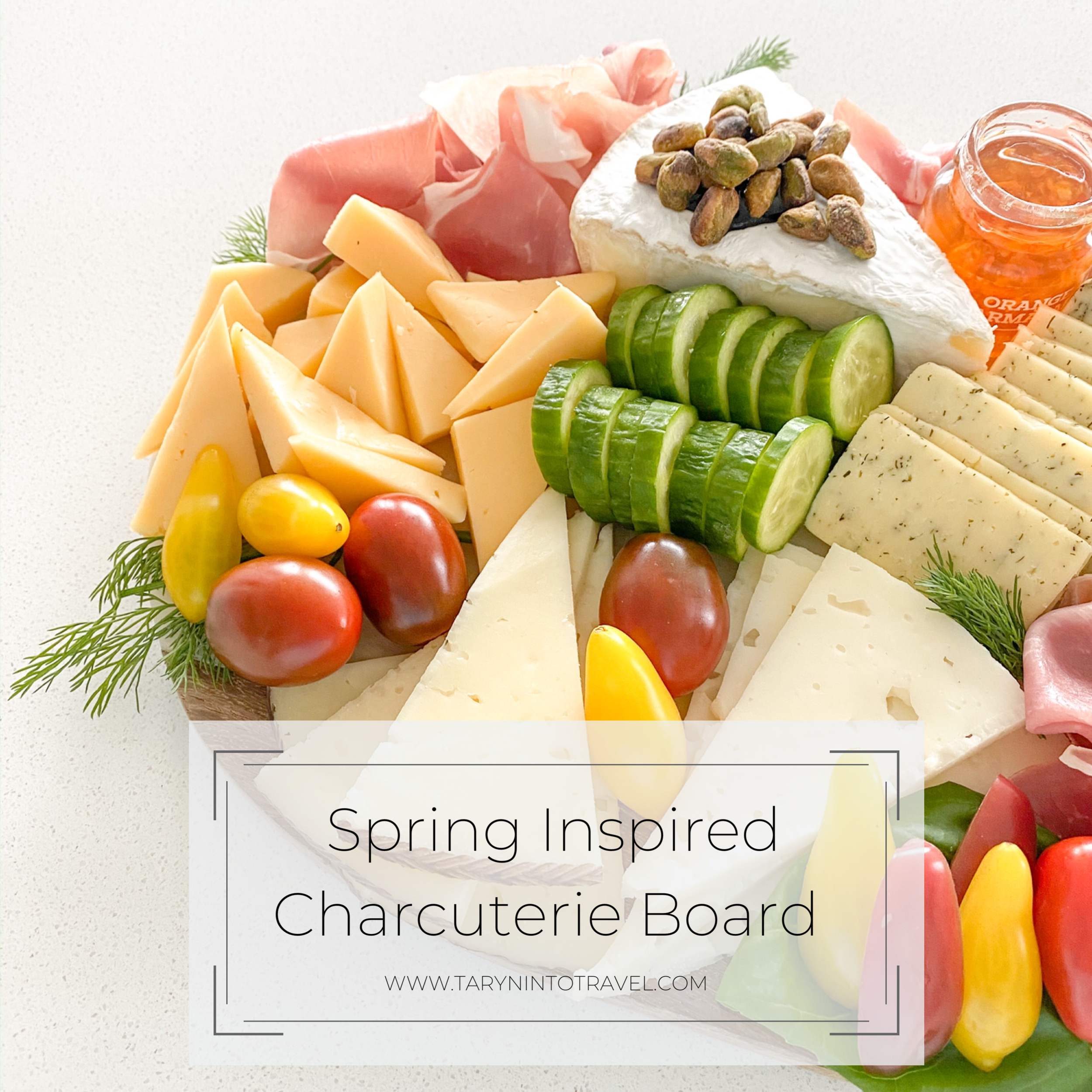 Spring Inspired Charcuterie Board