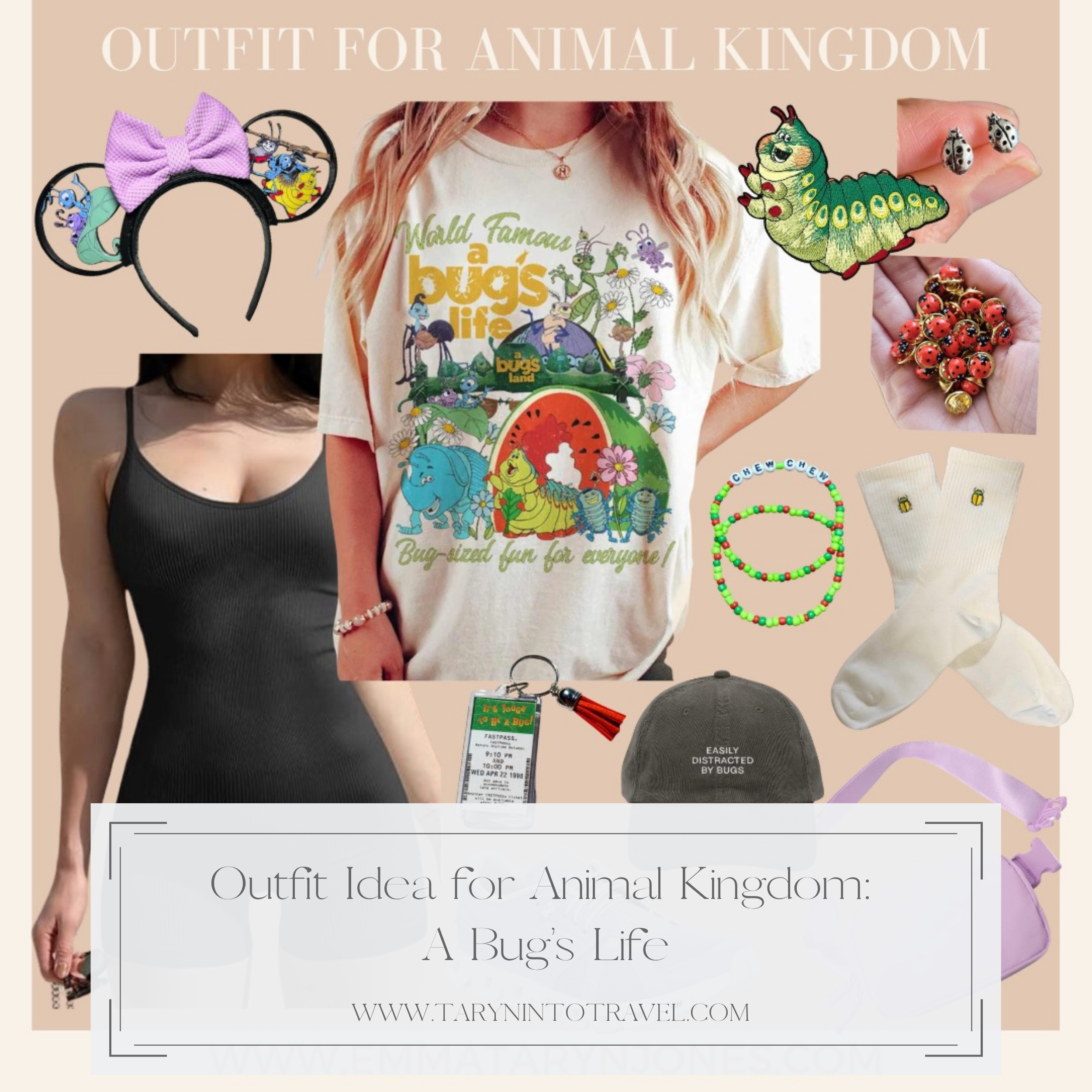 Outfit Idea for a Day at Animal Kingdom: A Bug's Life