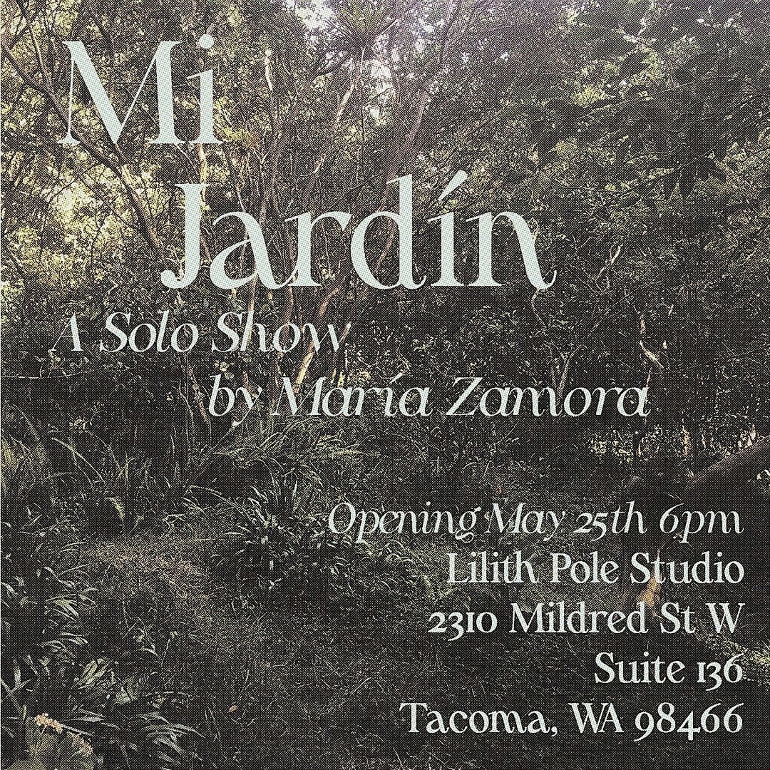 Repost from @zamuramaria
&bull;
SAVE THE DATE✨🌷 you are all invited to come to the opening reception of my Solo Show Mi Jard&iacute;n on May 25th from 6-7 at the beautiful space of @lilith_pole .

Through my art I have grown a garden of my own. Mi J