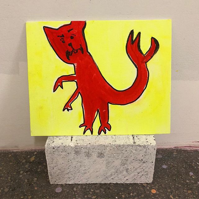 Jersey Devil. I've seen with him my own eyes.
#ni #folklore #jerseydevil #portrait #evil #underworld #devil #hell #folkart