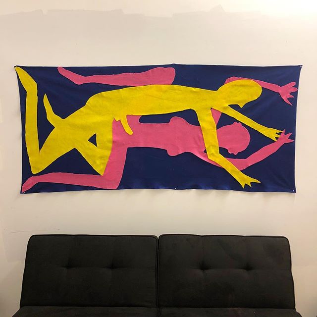 Never FELT better.
Felt and Elmer's glue. 3' x 6'
#felt #cheap #feeling #touch #physical #flat #art #contemporaryart