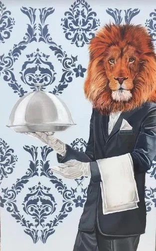 Moe Ilyas “Food Chain” | 21” x 34” | $1000