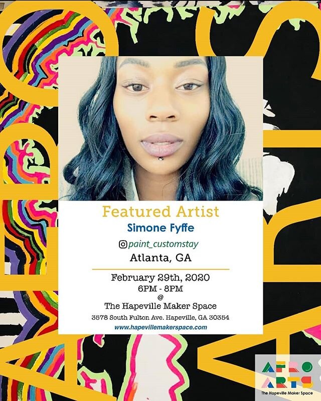 Click on the link in our PROFILE to RSVP and be there at 6pm to see pieces from @paint_customstay &bull;
&bull;
#atlanta #dekalb #paintshow #atlpainter #atlartshow #atlartnights #atlfridays  #galleryofart #onthecomeup #atlantaart #atlantaartist #atla