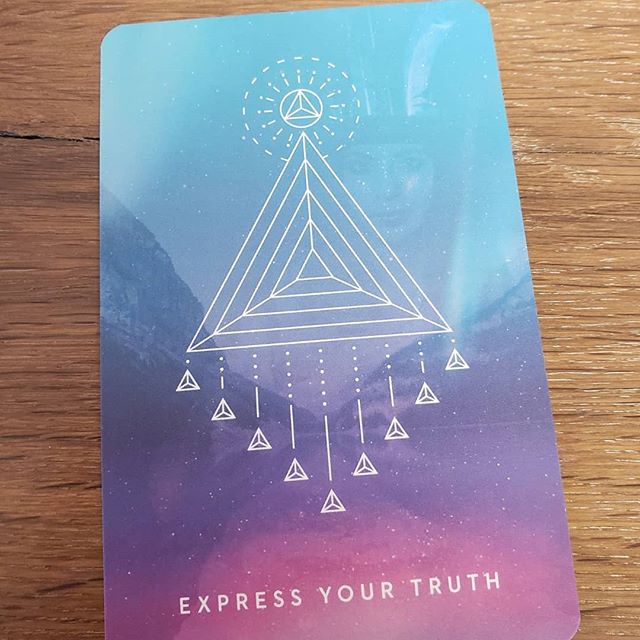 This is the card I pulled today. What if you expressed your truth today and trusted that it was enough?
