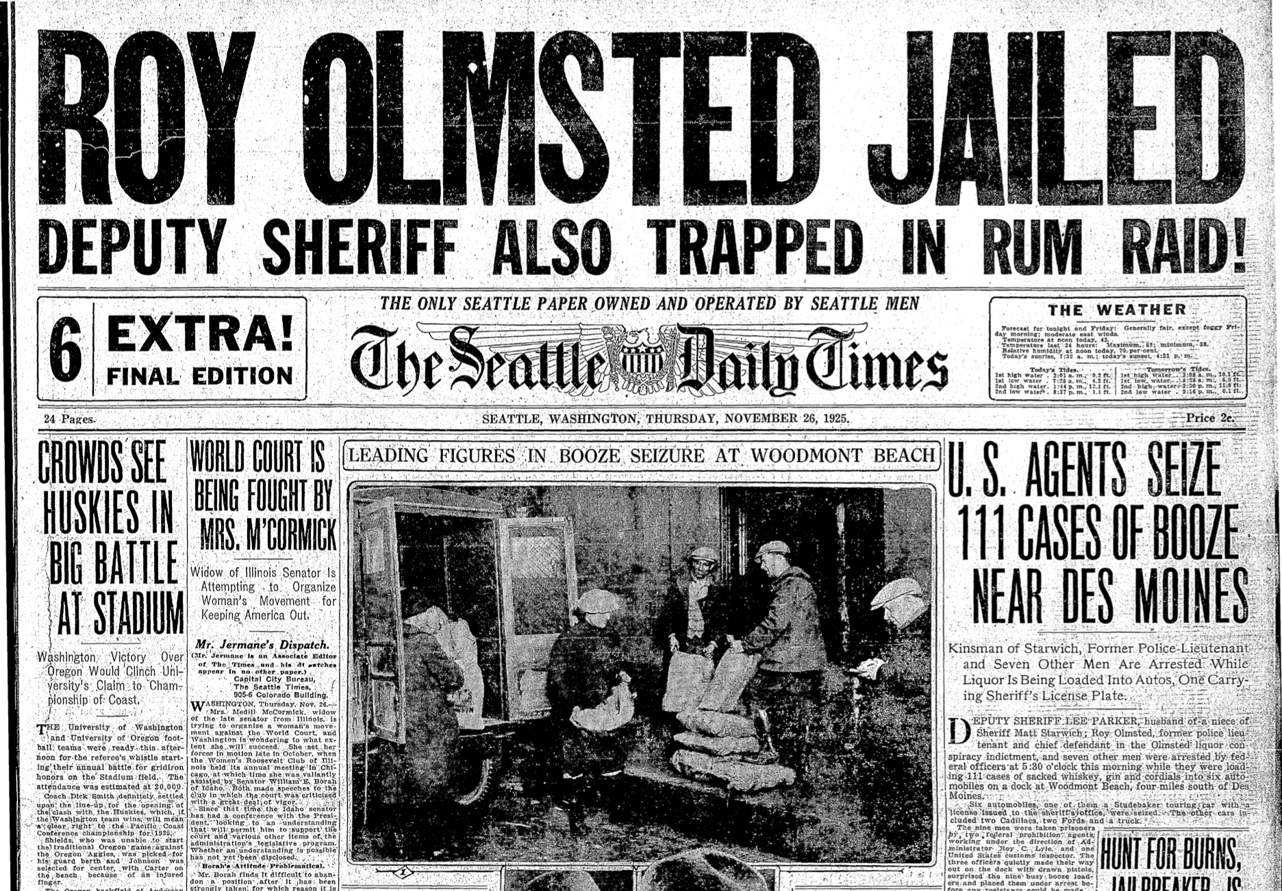 Olmstead's final arrest