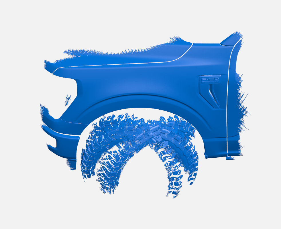 2024 Ford F-150 Platinum Front Fender - 3D Scan (STL) [Item: DKA]