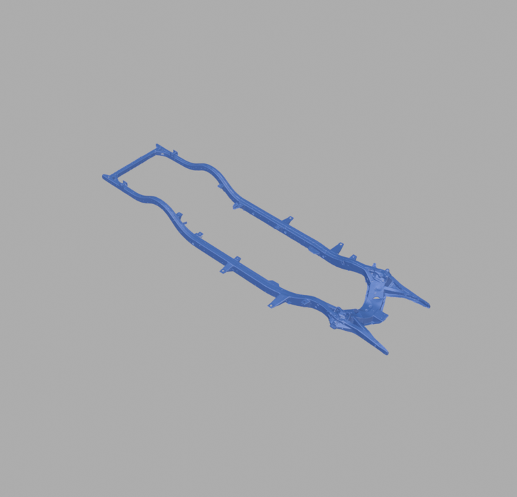 55 Chevrolet Bel Air Frame - 3D Scan (PLY) [Item: PSU] — Bremar ...