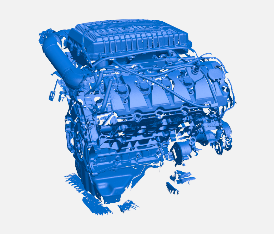 Ford Coyote Miami 302 V8 Engine with cylinder heads - 3D Scan (STL) [Item: MHI]