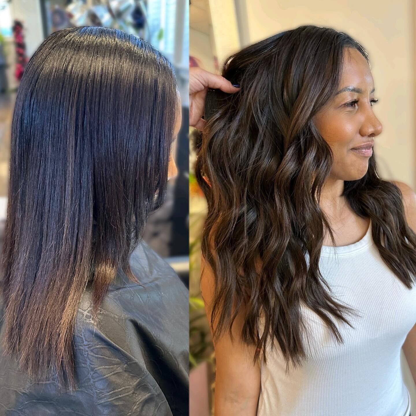 No one really will EVER know.
.
This was such a fun makeover and just in time for her wedding!
.
2 Rows of @invisiblebeadextensions 
18 in 
.
Swipe👈🏽 to see some dang good stitch work, thanks to my Masters program!
If your interested in seeing if I