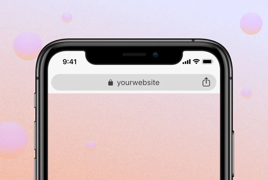 ProtoPie iOS Chrome browser frame