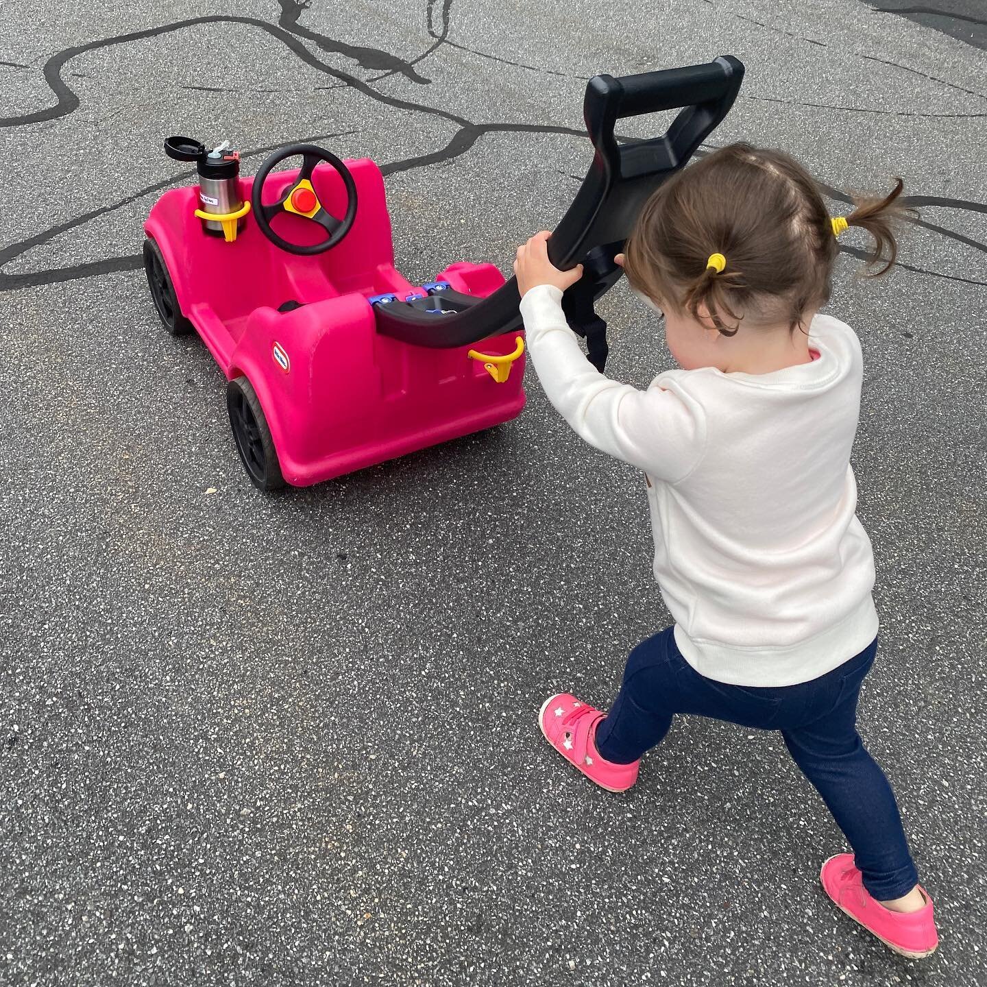Taking her car for a walk #ittybittymisslily