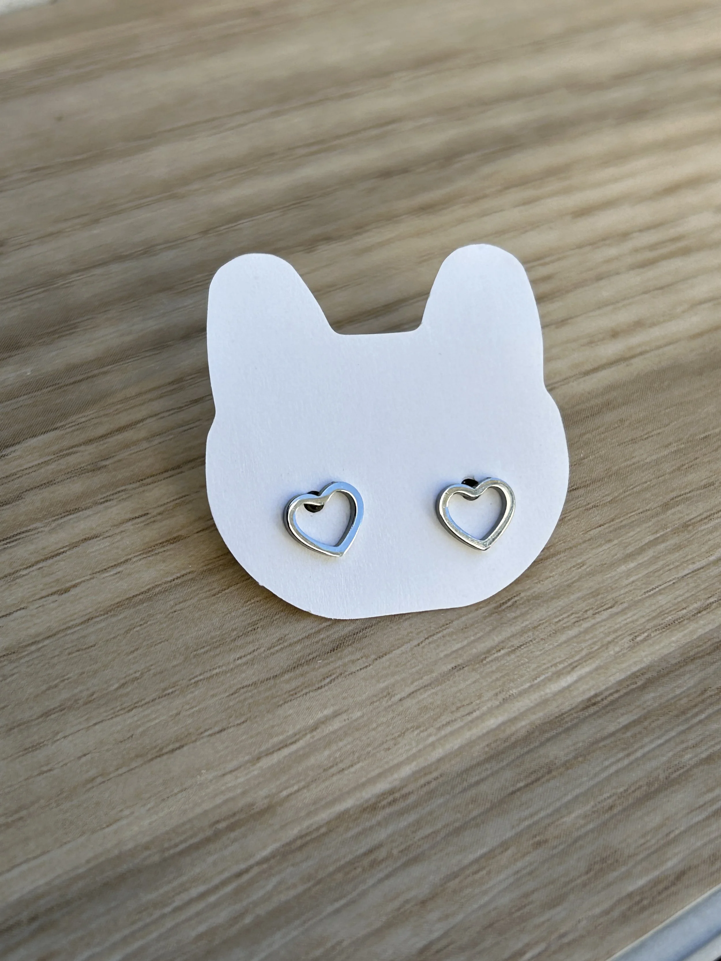 Hollow Heart Stud Earrings