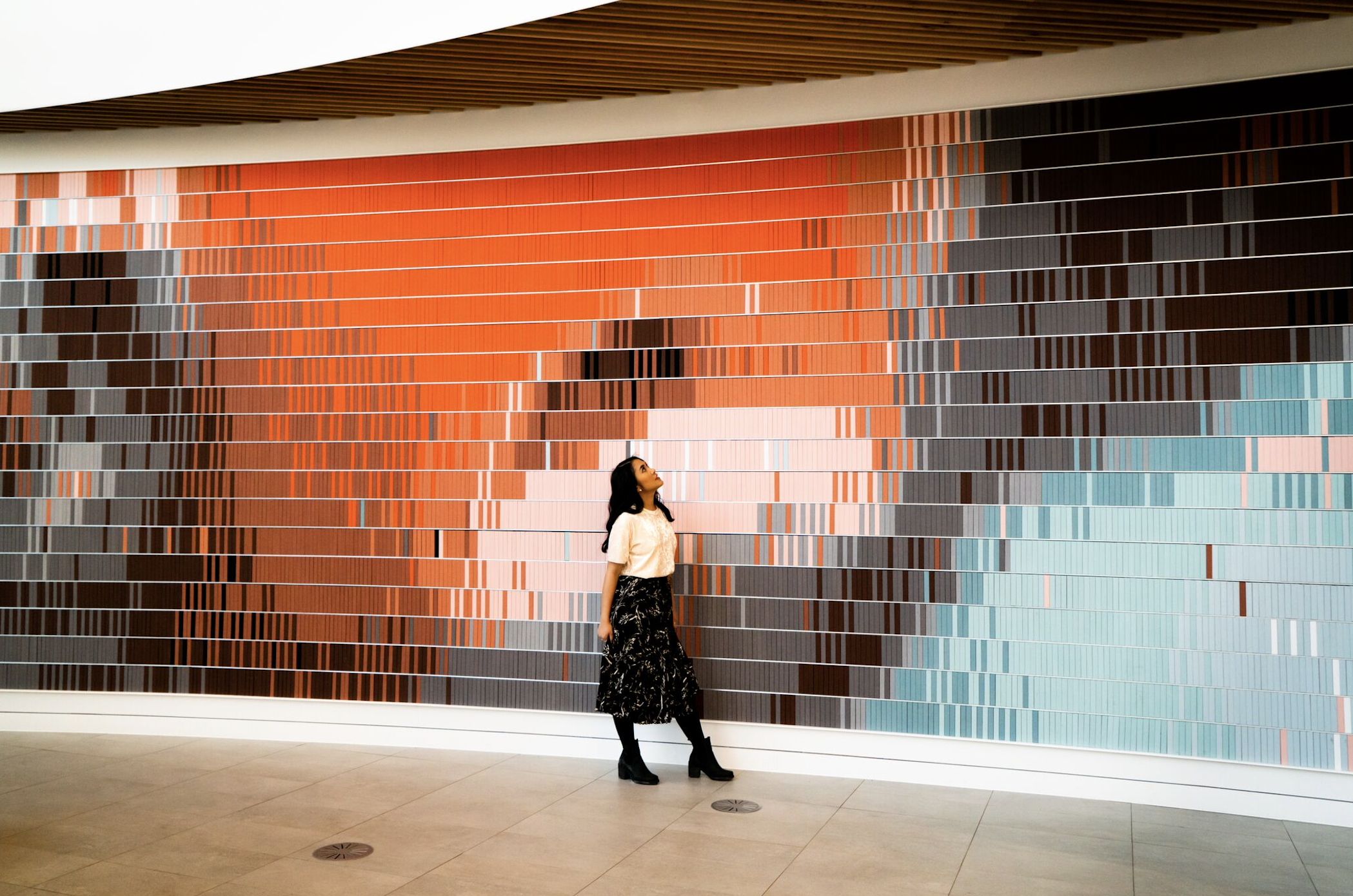 Second floor of the library you’ll find “Fish” by Christian Moeller | Photo by: Kaesha Cay