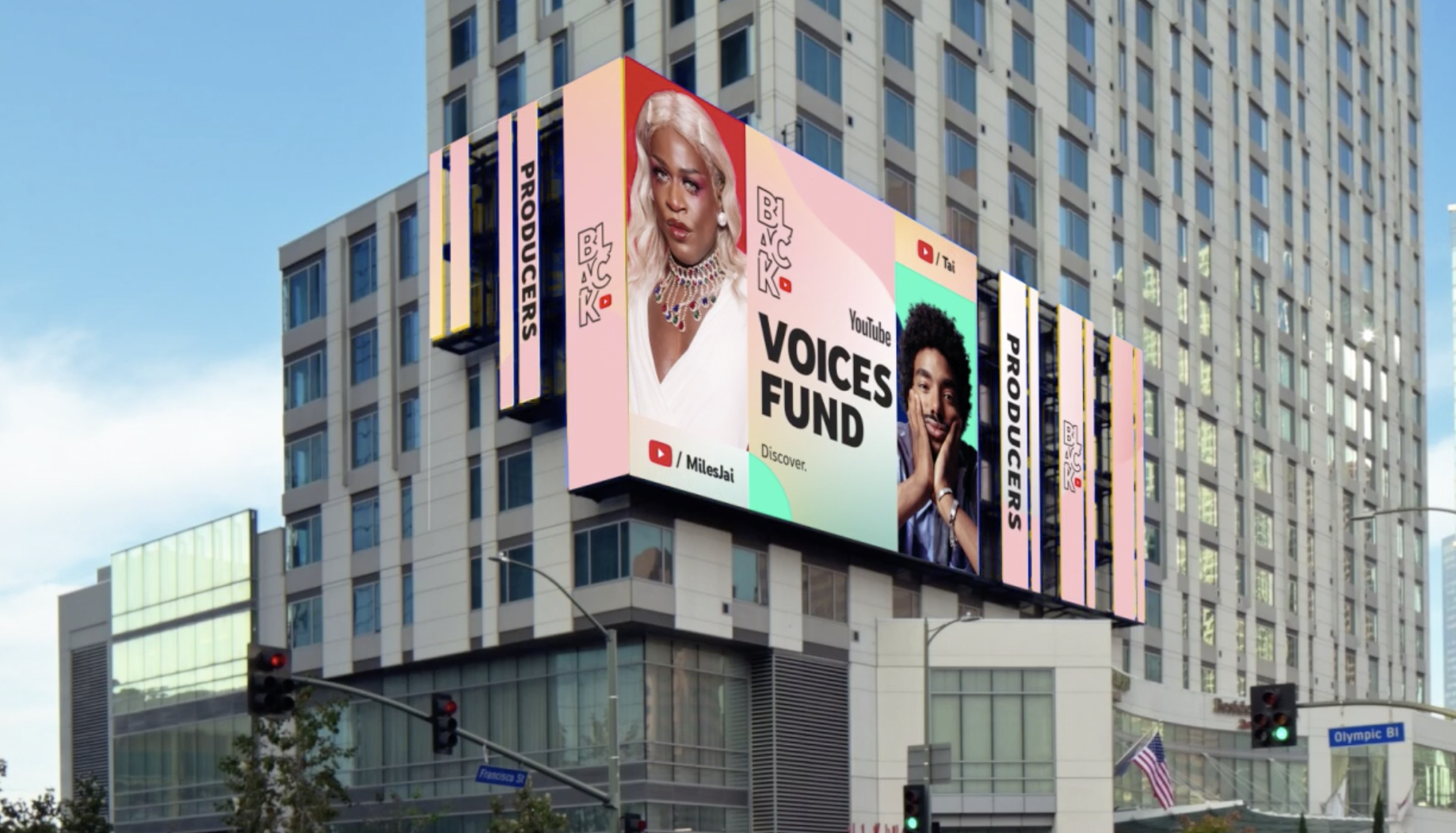 YouTube Black Voices Digital Billboard