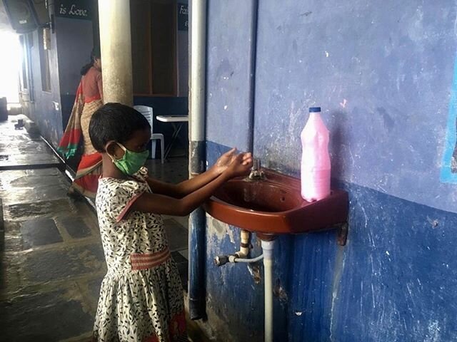 The Berachah Children&rsquo;s Orphanage learning social distancing and impeccable hand hygiene!! 200 children use alot of soap 🤭