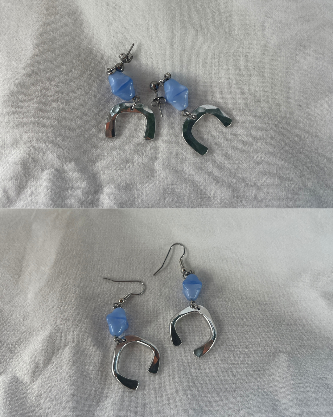Beaded Horseshoe Earrings (Small)