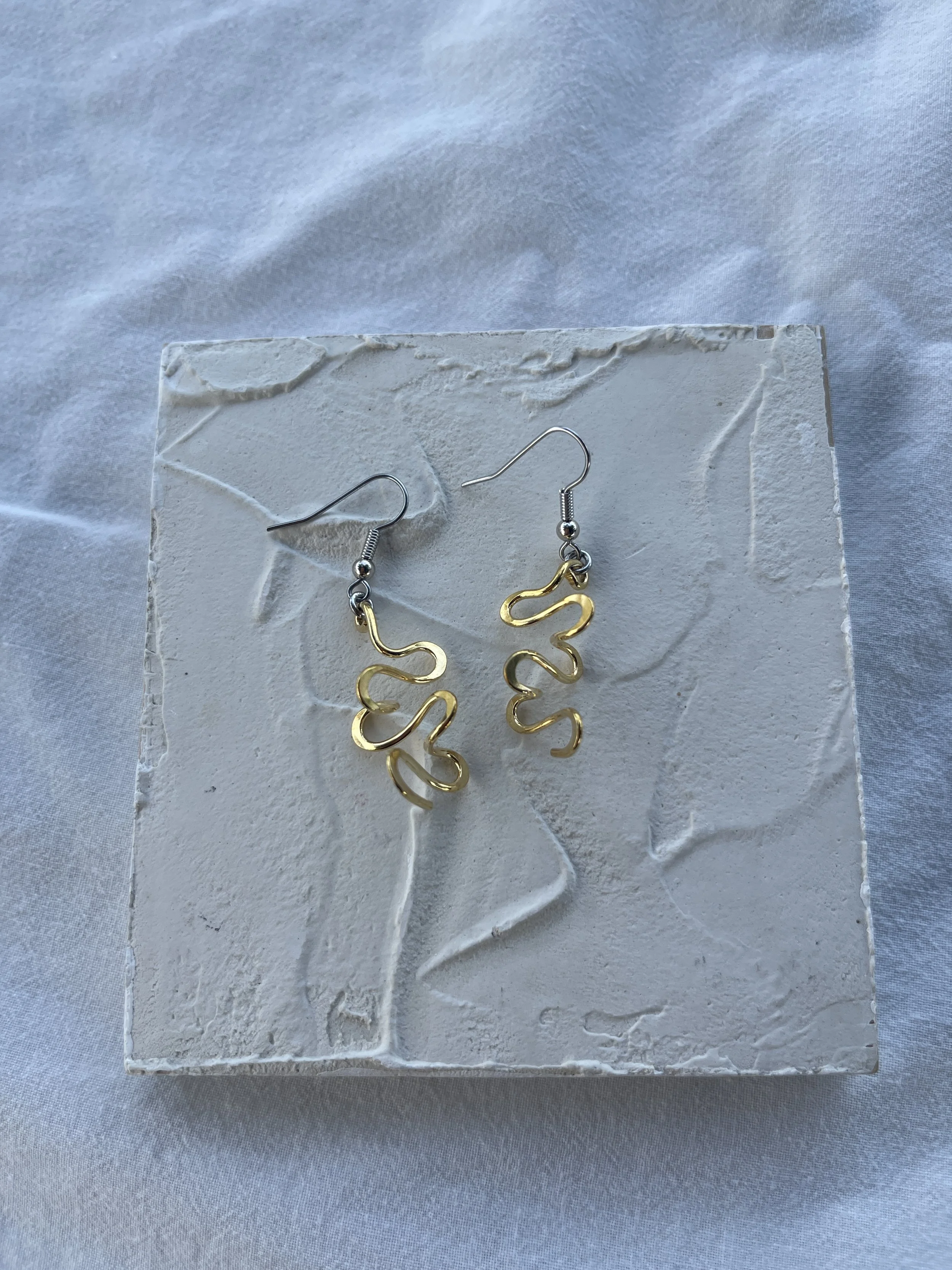 Mini Bloom Earrings (Brass)