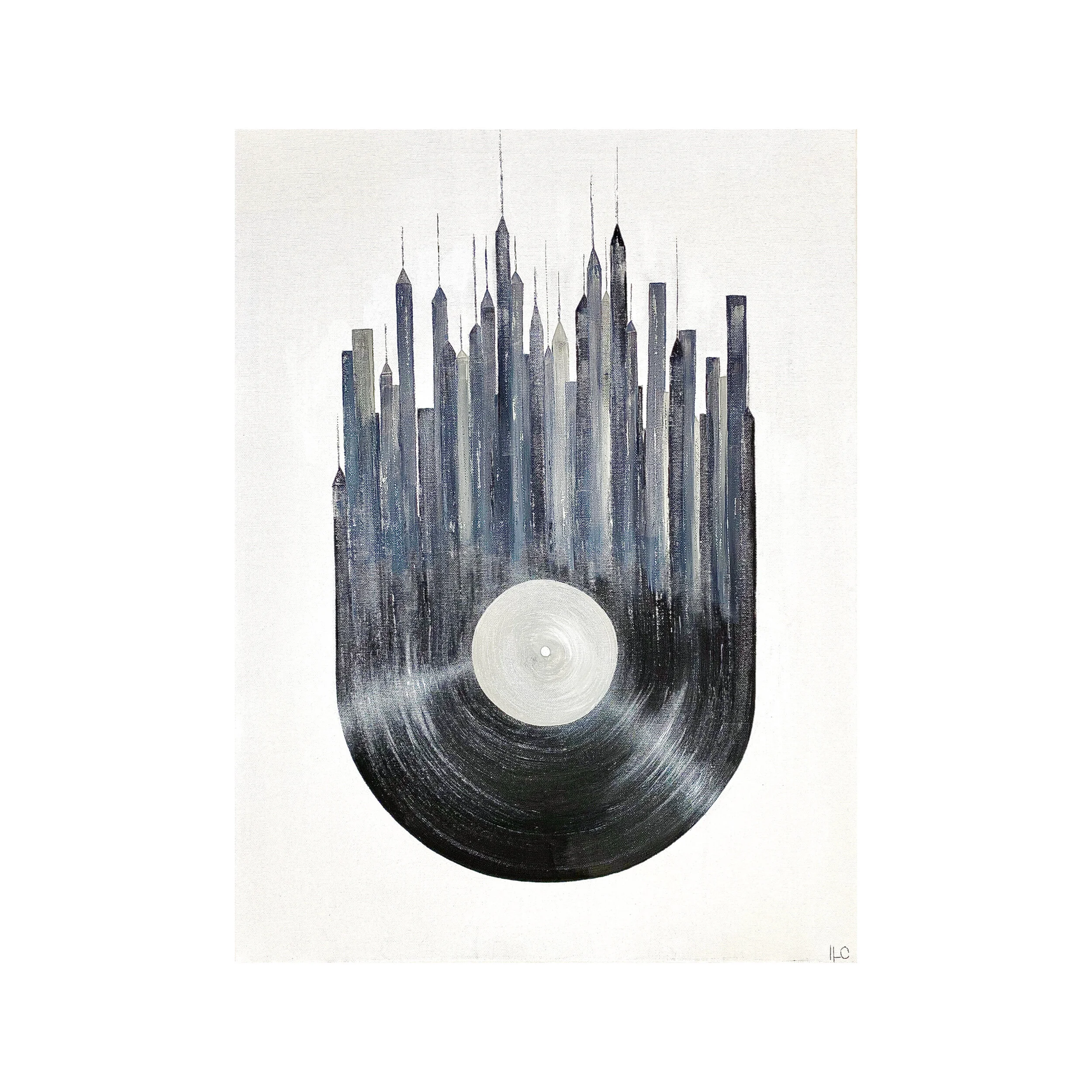 Music Record Skyline