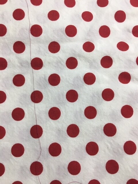 RED AND WHITE POLKA DOTS