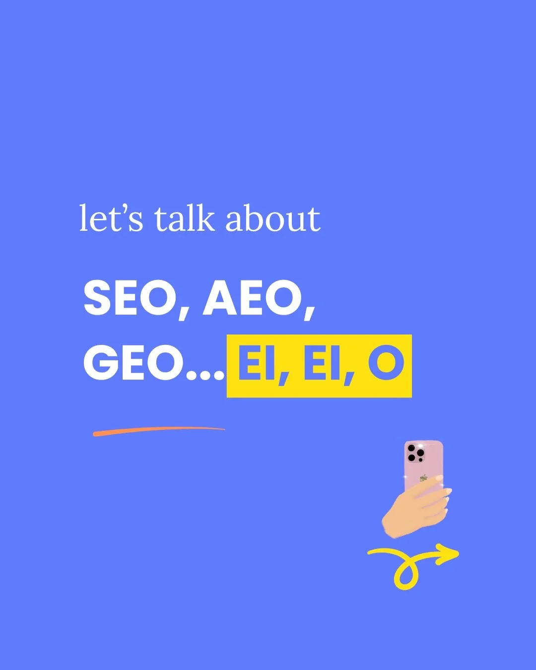 Can we talk about the SEO/AEO/GEO spiral for a second? 

Because half of you are one algorithm update away from a nervous breakdown.

Somewhere in the last couple of years, &ldquo;the algorithm changed&rdquo; became &ldquo;everything you thought you 