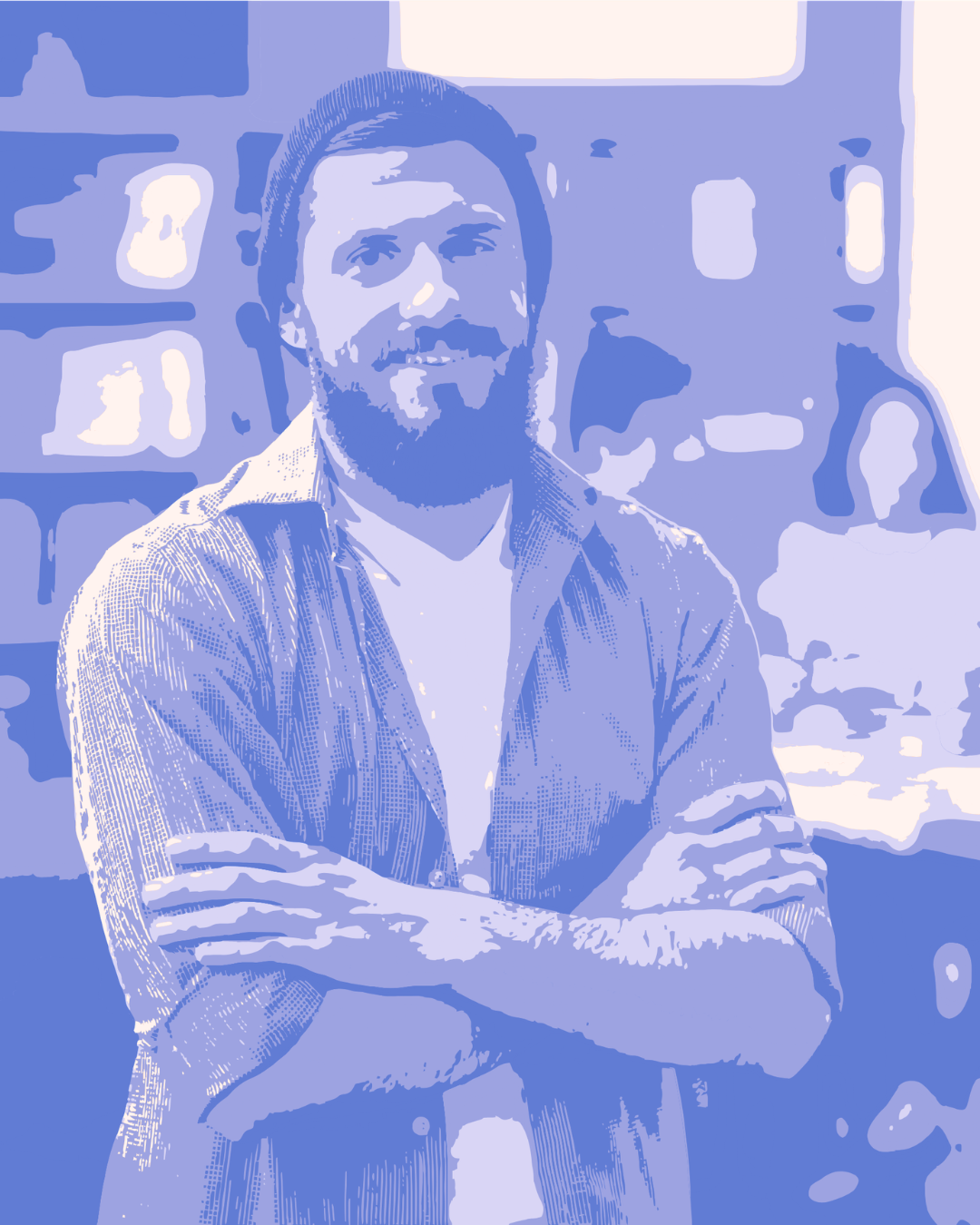 Confident creative founder portrait used to represent commissioned editorial-style founder feature writing for personal brand authority.