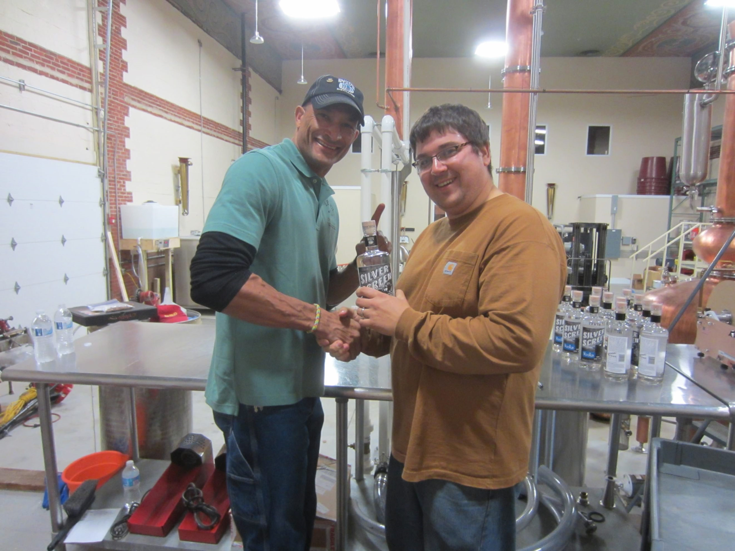 Ron & Mike’s first bottle!