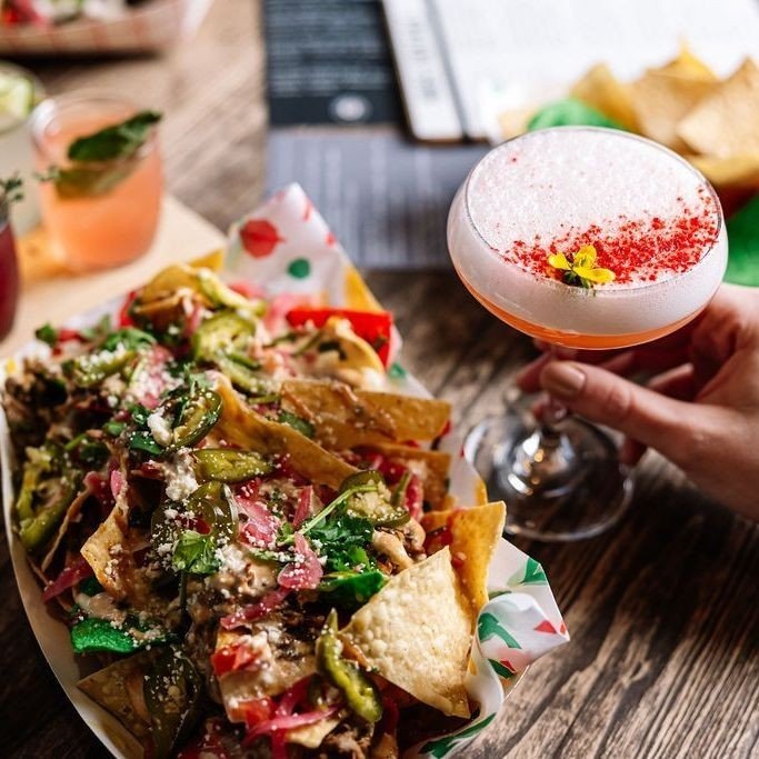 SATURDAY IS HERE 🌸 Swing by from 2-9 for delicious cocktails, @taco_jardin and great company. A reminder that we are closed tomorrow, May 12th, so we can spend time with our families.