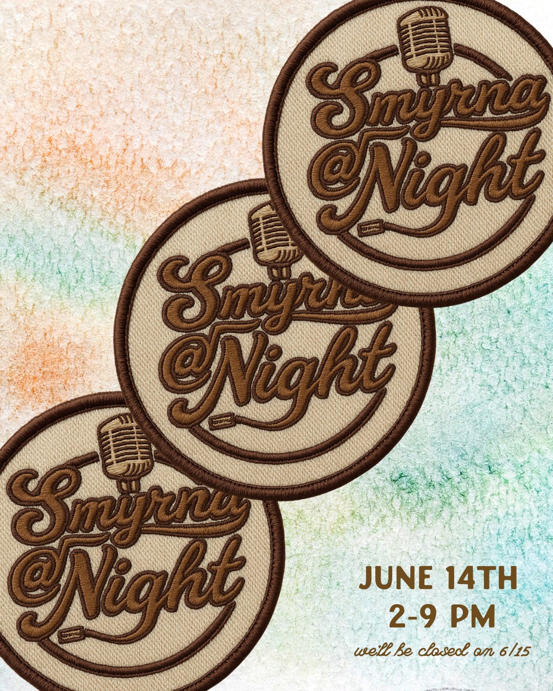 We'll be open at the distillery from 2-9 on June 14th for Smyrna at Night, and you can find us in a tent in the beer garden! Come in for a cocktail, @taco_jardin and a break from the heat. We'll have a reduced menu, though we'll be playin' the hits s