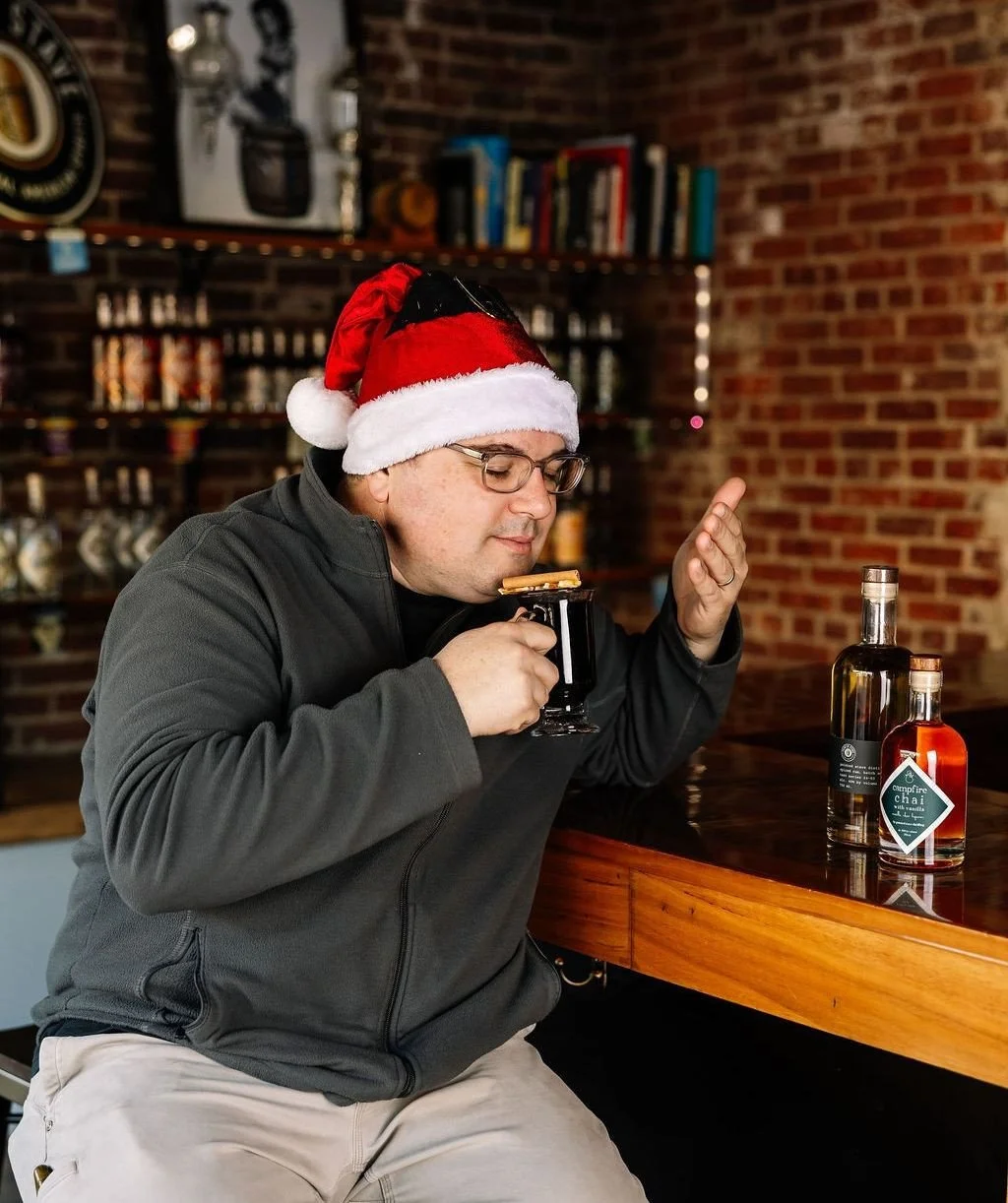 An absolute treat for your senses (and we're not just talking about this photo). Warm up with a mug of mulled wine, done the PSD way. Spiced Rum, Campfire Chai with Vanilla, red wine and mulling spices. Available this weekend, while supplies last ✨